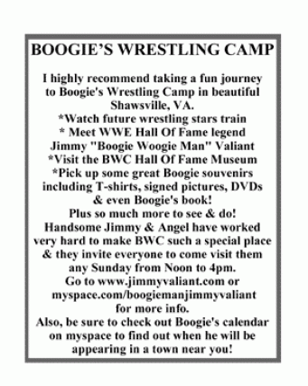 Boogie's Wrestling Camp